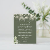 グリーンリーサンキューオリーブグリーン結婚ズ座席表 ポストカード (スタンド正面)