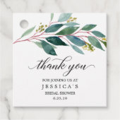 グリーンリーサンクユーメッセージカード フェイバータグ (正面)