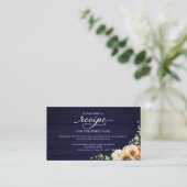グリーンリーサンフラワーズブライダルシャワーレシピリクエスト エンクロージャーカード (スタンド正面)
