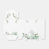 グリーンリーシック結婚式の引き出物ボックス フェイバーボックス (折り畳みなし)