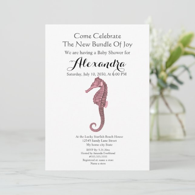 グリーンリーシーシェルピンクガールフローラベビーシャワー (スタンド正面)