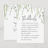 グリーンリースのディテール封筒カード エンクロージャーカード (正面/裏面)