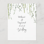 グリーンリースのディテール封筒カード エンクロージャーカード (裏面)