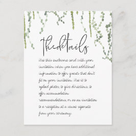 グリーンリースのディテール封筒カード エンクロージャーカード