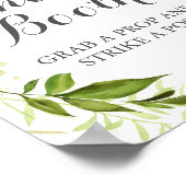 グリーンリースの結婚式写真撮影看板, ラスティックリーフ ポスター (角)