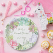 グリーンリースの花嫁シャワー ペーパープレート (パーティー)