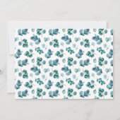 グリーンリースの花輪 法科大学院卒業写真 招待状 (裏面)