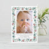 グリーンリースの赤ちゃん、寒いよ 外の写真 シーズンカード (スタンド正面)