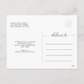 グリーンリースカスタム文字写真 シーズンポストカード (裏面)