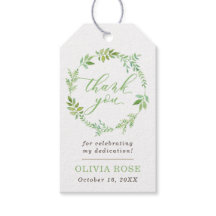 グリーンリースサンキューラベルBOHO