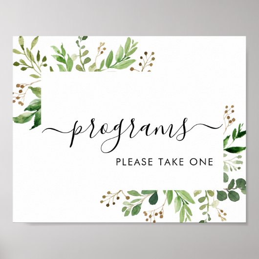 グリーンリースプログラムお持ち帰りサイン ポスター (正面)