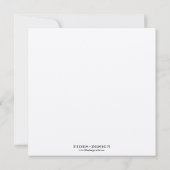 グリーンリースモノグラム卒業授業の招待 招待状 (裏面)