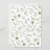 グリーンリース ルスティック ボーホー ウェディング インビテーション (裏面)