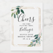 グリーンリース ワインボトルラベル、ユーカリ ミニ ワインラベル (シングルラベル)