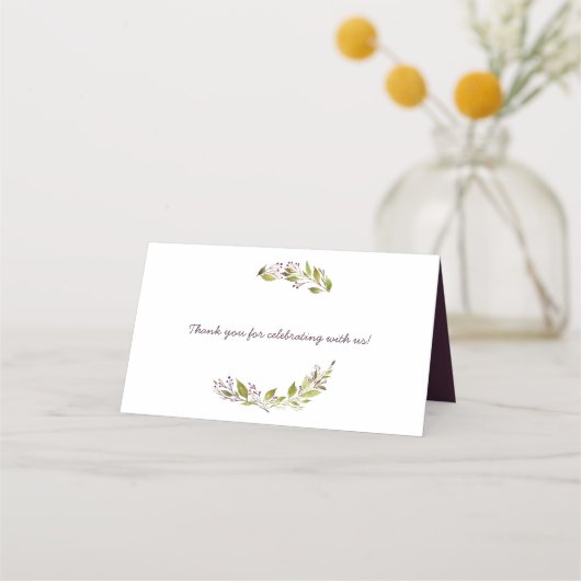 グリーンリーダークプラムモーブベリーズ座席表 プレイスカード (裏面)