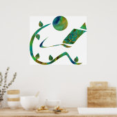 グリーンリーダープリント ポスター (キッチン)