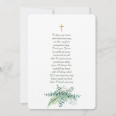 グリーンリーツインテンプレート 招待状 (裏面)