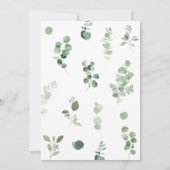 グリーンリーテディベア誕生日パーティー 招待状 (裏面)