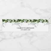 グリーンリーテーマボタニッ結婚クス ペットボトルラベル (シングルラベル)