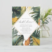 グリーンリートロピカルブライダルシャワー 招待状 (スタンド正面)