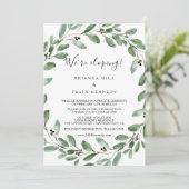 グリーンリートロピカルユーカリプトゥスエロペメント披露宴 招待状 (スタンド正面)