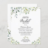 グリーンリードライブバイブライダルシャワー予算招待状 (正面/裏面)