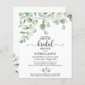 グリーンリードライブバイブライダルシャワー予算招待状 (正面/裏面)