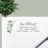 グリーンリーニューアドレス差出人住所 ラベル