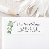 グリーンリーニューアドレス差出人住所 ラベル (インサイチュ)