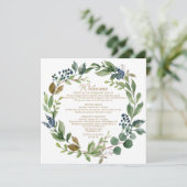 グリーンリーネイビー金ゴールドウェルカムレター プログラム (スタンド正面)