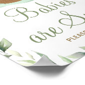 グリーンリーノアの箱舟の赤ちゃんシャワーベビースイートトリート ポスター (角)