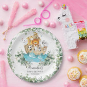 グリーンリーノアスクベイビーシャワー誕生日バプテスマ ペーパープレート (パーティー)