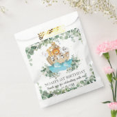 グリーンリーノアズアークキュート動物ベビー誕生日 フェイバーバッグ (封をした状態)