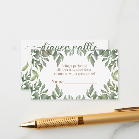 グリーンリーハイランドカウオムツラッフル エンクロージャーカード (正面/裏面インサイチュ)