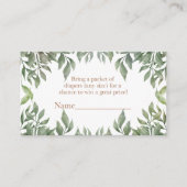 グリーンリーハイランドカウオムツラッフル エンクロージャーカード (正面)