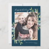 グリーンリーハッピーホリデイズ |ネイビー写真 シーズンカード (正面)