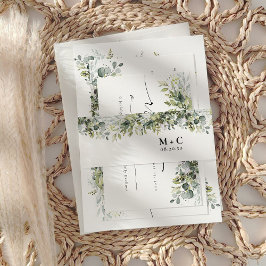 グリーンリーハーブ結婚式招待状ベリーバンド 招待状ベリーバンド