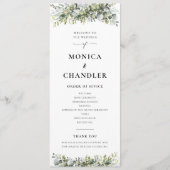 グリーンリーハーブ結婚式 プログラム (正面)