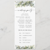 グリーンリーハーブ結婚式 プログラム (裏面)