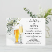 グリーンリーバブルズアダルト誕生日 招待状 (スタンド正面)