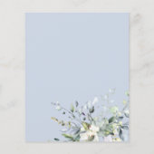 グリーンリーバーチャルブライダルシャワー予算招待状 (裏面)