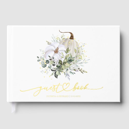 グリーンリーパンプキン秋の結婚式 ゲストブック (正面)