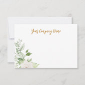 グリーンリーパーソナライズされた事業 ノートカード (正面)