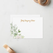 グリーンリーパーソナライズされた事業 ノートカード (正面/裏面インサイチュ)