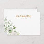 グリーンリーパーソナライズされた事業 ノートカード (正面/裏面)