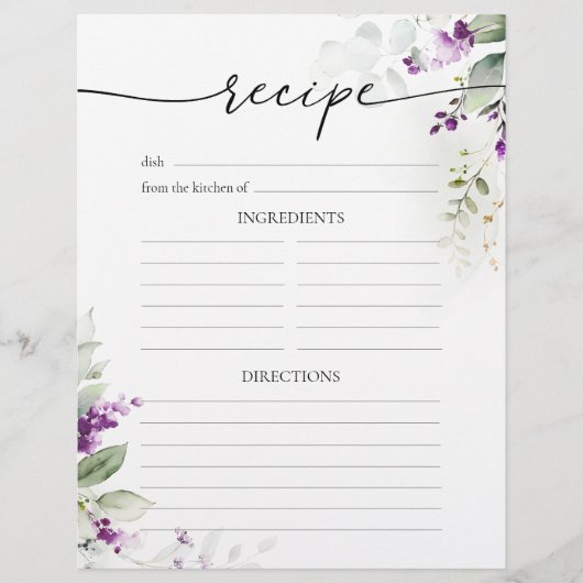 グリーンリーパープル薄紫レシピページ (正面)