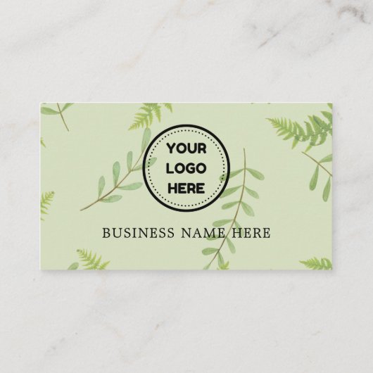 グリーンリービジネスロゴストアサロンコーヒーショップ ロイヤリティカード (裏面)