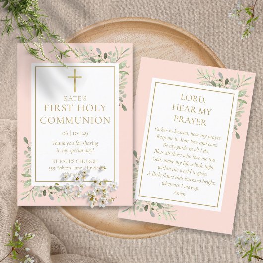 グリーンリーピンクファースト聖餐式祈りの言葉カード コーリングカード