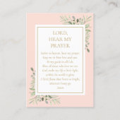 グリーンリーピンクファースト聖餐式祈りの言葉カード コーリングカード (裏面)