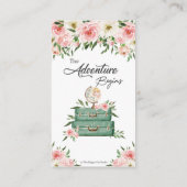 グリーンリーピンクフローラアドベンチャーベビーおむつラッフル エンクロージャーカード (裏面)